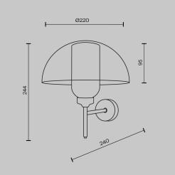MAYTONI Lampa ścienna (kinkiet) Memory 40W E14 MOD177WL-01B