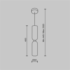 MAYTONI Lampa wisząca Memory 40W E14 MOD177PL-01G