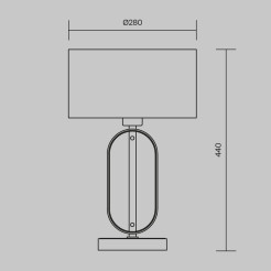 MAYTONI Lampa stołowa Marmo 40W E27 MOD099TL-01G