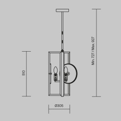 MAYTONI Lampa wisząca Marmo 40W E14 MOD099PL-03G