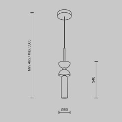 MAYTONI Lampa wisząca Kyoto 28W G9 MOD178PL-01W
