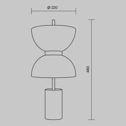 MAYTONI Lampa stołowa Kyoto 11W LED 350lm 3000K 80 CRI  MOD178TL-L11B3K
