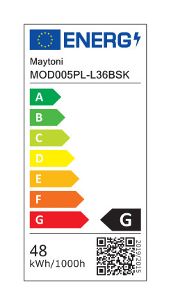 MAYTONI Lampa wisząca Halo 48W LED 2200lm 4000K 80 CRI Dimmable  MOD005PL-L36BSK