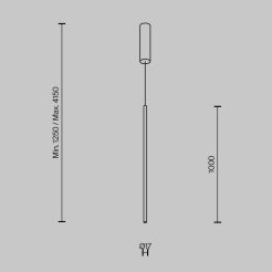 MAYTONI Lampa wisząca Halo 15W LED 1100lm 2600-3500K 80 CRI  MOD246PL-L24BSK1