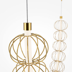 MAYTONI Lampa wisząca Golden Cage 107W LED 6110lm 3000K 80 CRI  MOD216PL-L55G3K