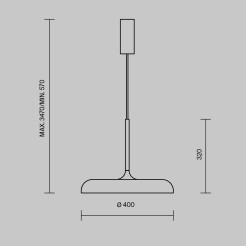 MAYTONI Lampa wisząca Gerhard 26W LED 1200lm 3000K 80 CRI  MOD189PL-L18B3K1