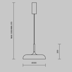 MAYTONI Lampa wisząca Gerhard 19W LED 1000lm 3000K 80 CRI  MOD189PL-L12W3K1