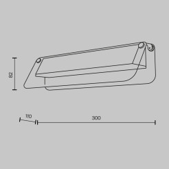 MAYTONI Lampa ścienna (kinkiet) Flat LED 3000K 730lm MOD296WL-L6BC3K