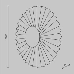 MAYTONI Lampa ścienna (kinkiet) Fiore 7W LED 510lm 3000K CRI Dimmable  MOD233WL-L11BS3K