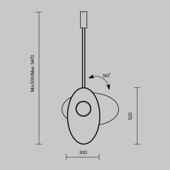 MAYTONI Lampa wisząca Evolution LED 3000K 500lm MOD396PL-L10W3K