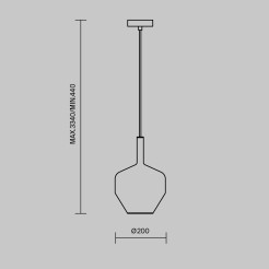 MAYTONI Lampa wisząca Duality 60W E27 MOD271PL-01B5