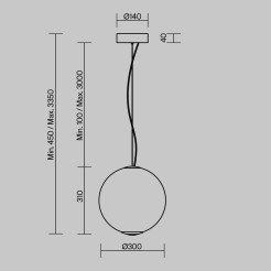 MAYTONI Lampa wisząca Bruma LED 2700K 2000lm MOD397PL-L15CH2.7K