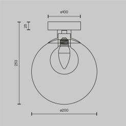 MAYTONI Lampa ścienna (kinkiet) Basic form 20W G9 MOD521WL-01G3