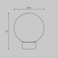 MAYTONI Lampa stołowa Basic form 40W E14 MOD321TL-01G3
