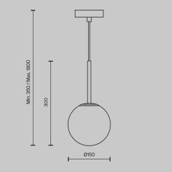 MAYTONI Lampa wisząca Basic form 40W E14 MOD321PL-01G1