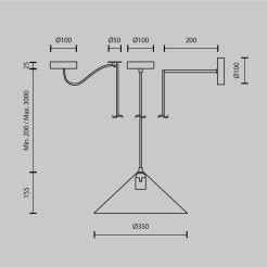 MAYTONI Lampa wisząca Basic colors 40W E27 MOD167PL-01GR