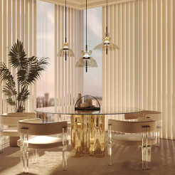 MAYTONI Lampa wisząca Bangkok LED 3000K 1300lm MOD185PL-L12CG3K3