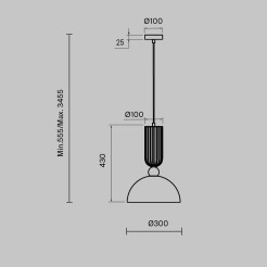 MAYTONI Lampa wisząca Antic LED 2700K 510lm MOD302PL-01CG1