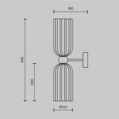MAYTONI Lampa ścienna (kinkiet) Antic 40W E14 MOD302WL-02W