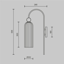 MAYTONI Lampa ścienna (kinkiet) Antic 40W E14 MOD302WL-01W