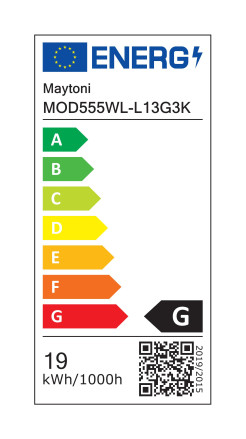 MAYTONI Lampa ścienna (kinkiet) Amulet 19W LED 800lm 3000K 80 CRI  MOD555WL-L13G3K