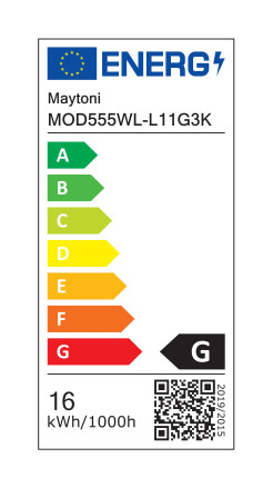 MAYTONI Lampa ścienna (kinkiet) Amulet 16W LED 800lm 3000K 80 CRI  MOD555WL-L11G3K