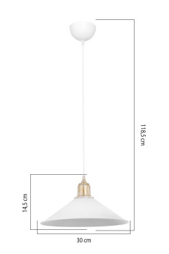 MDL.4157 MAYA LAMPA WISZĄCA BIAŁA/WHITE