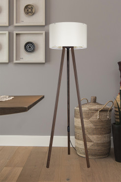 ASZ.1608 PIKO LAMPA PODŁOGOWA ORZECH/WALNUT-CREAM