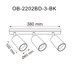 OB-2202BD-3-BK WADE LISTWA CZARNA/BLACK