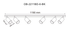 OB-2211BD-6-BK REN LISTWA CZARNA/BLACK