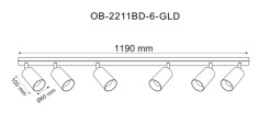 OB-2211BD-6-GLD REN LISTWA ZŁOTA\GOLD