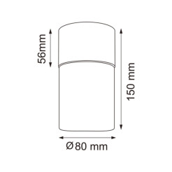 OB2221BD-1-BL VETRO LAMPA SUFITOWA CZARNA/BLACK