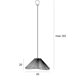 MAXLIGHT P0579 LAMPA WISZĄCA AMALFI I BLACK