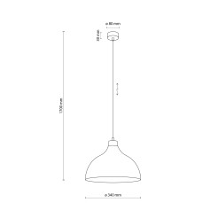 CAP SABIA LAMPA WISZĄCA 1 10656