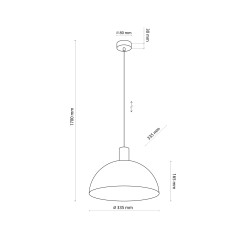 OSLO SABIA LAMPA WISZACA 1XE27 11010