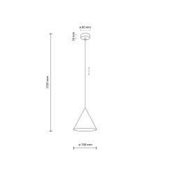 CONO SABIA  LAMPA WISZACA 1 S 10619