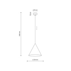 CONO SABIA  LAMPA WISZĄCA 1 M 10620