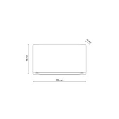 ARWENA M BLACK KINKIET IP 54 18185