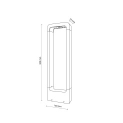 ARIUS L BLACK LAMPA PODŁOGOWA IP 54 19001