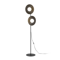 SLATE BLACK GLASS LAMPA PODŁOGOWA 2XG9 16136