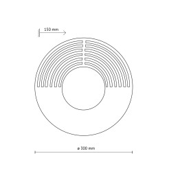 LUNAR WOOD KINKIET 1XG9  300 11014