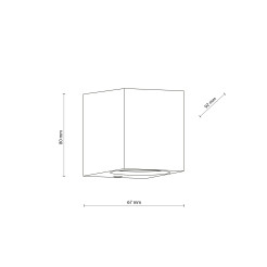 AXIS GRAY KINKIET 1XGU10 10969