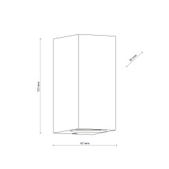 AXIS GRAY KINKIET 2XGU10 10970
