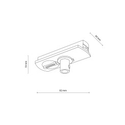 TRACER 1L ADAPTER SLIM Z HAMULCEM BIAŁY 11031