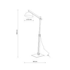 OSLO SABIA LAMPA PODŁOGOWA 1XE27 16130