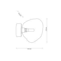 LAVA BROWN LAMPA SUFITOWA 1XG9 11034