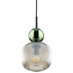 SOPHIA GREEN COGNAC LAMPA WISZĄCA 1XE14 11144