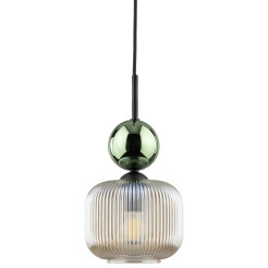 SOPHIA GREEN COGNAC LAMPA WISZĄCA 1XE14 11144