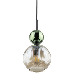 SOPHIA GREEN COGNAC LAMPA WISZĄCA 1XE14 11145