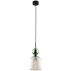 SOPHIA GREEN COGNAC LAMPA WISZĄCA 1XE14 11146